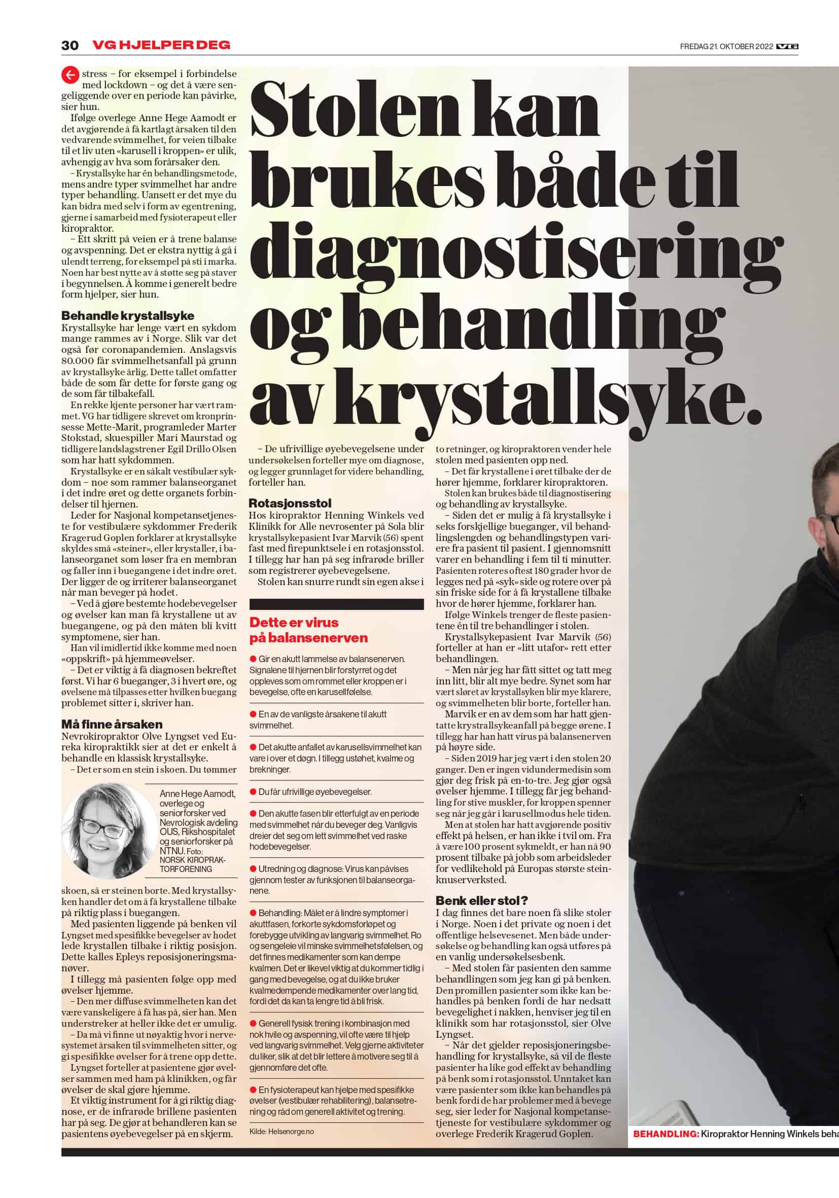 Faksimile av avisartikkel om krystallsyke, side 2